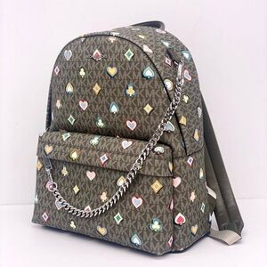 Michael Kors Slater Medium Printed Signature Logo Backpack